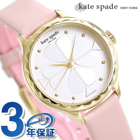 dショッピング |ケイトスペード 時計 花柄 レディース 腕時計 革ベルト 
