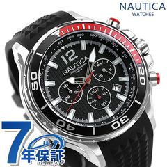 ノーティカ 時計 NST クロノグラフ 52.5mm メンズ 腕時計 NAPNSTF03 NAUTICA ブラック 黒
