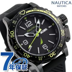 NAUTICA ノーティカ 時計 グレンロック ラグーン 46mm 100防水 メンズ 腕時計 NAPGLF114 ブラック