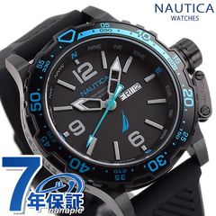 NAUTICA ノーティカ 時計 グレンロック ラグーン 46mm 100防水 メンズ 腕時計 NAPGLF116 ブラック