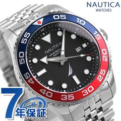NAUTICA ノーティカ 時計 パシフィックビーチ 44mm 100防水 メンズ 腕時計 NAPPBF139 ブラック