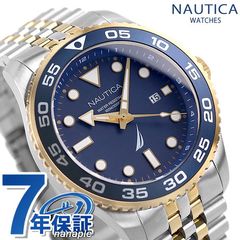 NAUTICA ノーティカ 時計 パシフィックビーチ 44mm 100防水 メンズ 腕時計 NAPPBF140 ネイビー×ゴールド