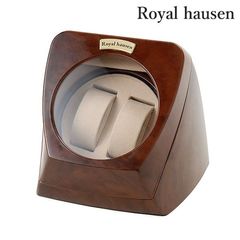 ロイヤルハウゼン ワインディングマシーン ウォッチワインダー 2本 巻き上げ ワインダー ワインディングマシン 時計ケース RH003 Royal hausen ブラウン