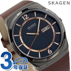 スカーゲン 腕時計 メンズ SKAGEN 時計 メルビー 45mm SKW6574 ダークブルー×ブラウン
