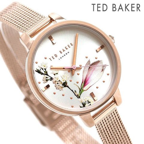 Dショッピング テッドベーカー 時計 レディース 花柄 おしゃれ かわいい Te 腕時計 シルバー ローズゴールド Ted Baker ケイト 32mm カテゴリ の販売できる商品 腕時計のななぷれ 028te ドコモの通販サイト