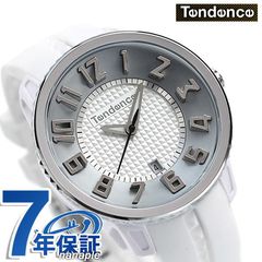 テンデンス 時計 ガリバー ミディアム 41mm メンズ レディース 腕時計 TY939002 TENDENCE シルバー×ホワイト