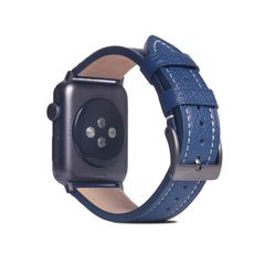 【SLG Design】アップルウォッチ バンド FULL GRAIN LEATHER BAND for Apple Watch 45/44/42mm ネイビーブルー 【同梱不可】[▲][R]