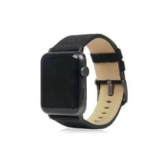 【SLG Design】アップルウォッチ バンド Wax Canvas for Apple Watch 45/44/42mm ブラック 【同梱不可】[▲][R]