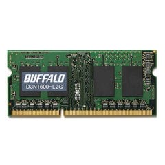 BUFFALO バッファロー PC3L-12800(DDR3L-1600)対応 204PIN DDR3 SDRAM S.O.DIMM 2GB D3N1600-L2G D3N1600-L2G パソコン パソコンパーツ メモリー【同梱不可】[▲][AS]