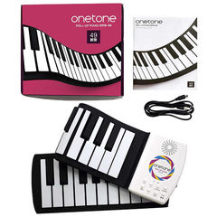 ONETONE ＯＮＥ ＴＯＮＥ ロールピアノ ４９鍵盤 内蔵バッテリー駆動 OTR-49
