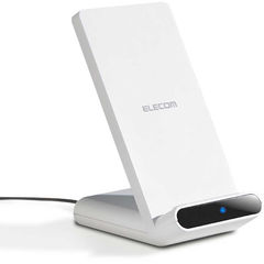 エレコム ELECOM Ｑｉ規格対応ワイヤレス充電器 スタンドＱｉ ５Ｗ ２枚コイル ホワイト W-QS05WH