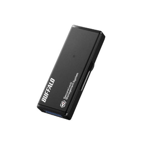 BUFFALO　USBメモリー 抗ウィルス抗菌 ハードウェア暗号化 [32GB/USB TypeA/スライド式]　RUF3-HSLVB32G フラッシュメモリー