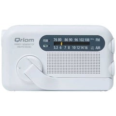 QRIOM 手回し充電ラジオ YTM-R100 ホワイト