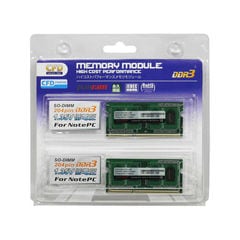 CFD DDR3 - 1600 204pin SO-DIMM 低電圧1.35V (4GB 2枚組) CFD-Panramシリーズ W3N1600PSL4G
