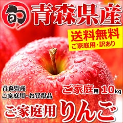【出荷中】青森県産 ご家庭用 りんご サンふじ 10kg(22玉～46玉入り/生食可)