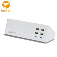 humor AC USB Type-Cタップ(ホワイト)【電源タップ ACタップ おしゃれ】