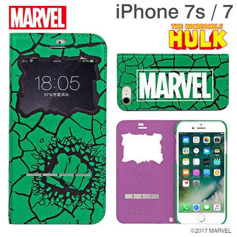 Dショッピング Iphone 8 7専用 Marvel マーベル フリップ窓付きダイアリーケース ハルク カテゴリ の販売できる商品 Hamee ハミィ 5123 ドコモの通販サイト