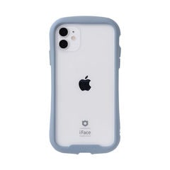 [iPhone 11専用]iFace Reflection 強化ガラスクリアケース(ペールブルー) スマホケース クリアケース 耐衝撃 透明