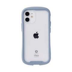 [iPhone 12 mini専用]iFace Reflection強化ガラスクリアケース(ペールブルー) スマホケース クリアケース 耐衝撃 透明