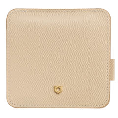 iFace Compact Wallet (ベージュ) 【 超スリム 本革 ミニ財布 iFace 公式 ブランド レディース 女性 薄い 財布 二つ折り 小銭入れ 】