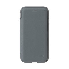 [iPhone SE 2020/8/7専用]iFace Cardinaダイアリーケース (グレー) 手帳型ケース スマホケース