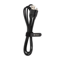 iFace ライトニングケーブル USB-A 1.2m(ブラック) [MFi取得品] 充電ケーブル iPhone アイフォン