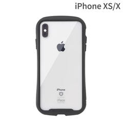 iPhone xs iphone X スマホケース iFace Reflection 強化ガラス クリア ケース (ブラック)【iface 透明 アイフェイス カバー アイフォンXS】