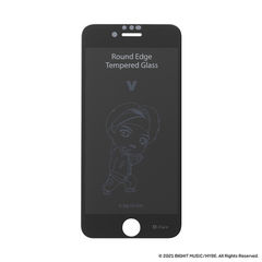 [iPhone SE 2020/8/7/6s/6専用]TinyTAN iFace Round Edge Tempered Glass Screen Protector ラウンドエッジ強化ガラス 画面保護シート(V)