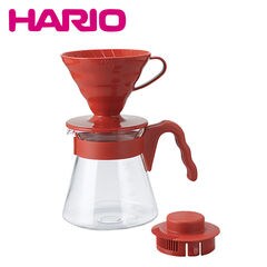ハリオ V60 コーヒーサーバー 02セット HARIO レッド har0004-2