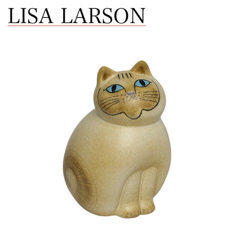 リサラーソン 猫 ねこ キャットミア ミディアム（中） ホワイト 動物 Mia Cat（Cats Mia）Midi 1150204 顔カラー:ブラウン 置物 Lisa Larson LisaLarson リサ・ラーソン lis1204-c02【北海道・沖縄は962円送料チケット同時購入が必要です】 置物・オブジェ