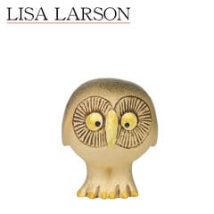 リサラーソン グレーのふくろう フクロウ（小） 鳥 OWL（S） 1262200 置物 Lisa Larson LisaLarson リサ・ラーソン lis2107【北海道・沖縄は962円送料チケット同時購入が必要です】