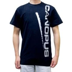 CANOPUS 黒×シルバーロゴ Mサイズ Tシャツ