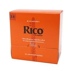D'Addario Woodwinds/RICO RCA0125-B25 リコ B♭クラリネット リード 2.5 25枚入