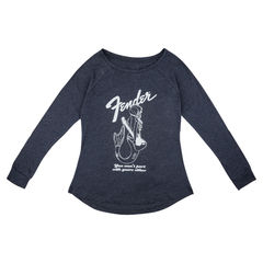 Fender Mermaid Women's Long Sleeve Navy Sサイズ Tシャツ 長袖