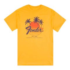 FENDER Palm Sunshine Unisex T-Shirt Marigold L Tシャツ