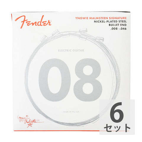 Fender Yngwie Malmsteen Signature Electric Guitar Strings ballet 8-46 エレキギター弦×6セット エレキギター弦