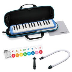 SUZUKI FA-32B 鍵盤ハーモニカ＆スペア用吹き口セット 【どれみシールプレゼント】
