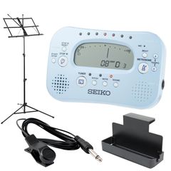 SEIKO STH100 L チューナー＆メトロノーム Dicon Audio MUS-009 譜面台付き 4点セット