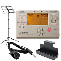 YAMAHA TDM-700G ゴールド チューナーメトロノーム Dicon Audio MUS-009 譜面台付き 4点セット