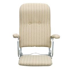 折りたたみ座椅子(肘付ハイバック) YS-1046(BE) ベージュ 座椅子 座いす フロアチェア チェア チェアー 椅子 1人掛け ミヤタケ(宮武製作所) 【送料無料】