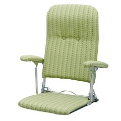 折りたたみ座椅子(肘付ハイバック) YS-1046(GR) グリーン 座椅子 座いす フロアチェア チェア チェアー 椅子 1人掛け ミヤタケ(宮武製作所) 【送料無料】