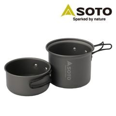 アルミクッカーセットM SOD-510 クッカー 鍋 調理器具 食器 キャンプ用品 新富士バーナー(SOTO) 【送料無料】