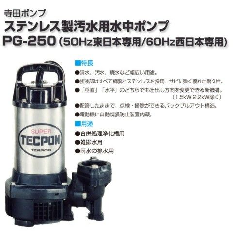 寺田　テクポンプ　水中ポンプ　PX-250