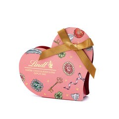 リンツ チョコレート Lindt バレンタイン リンドール ミニギフトボックス 3個入 ピンク ショッピングバッグXS付