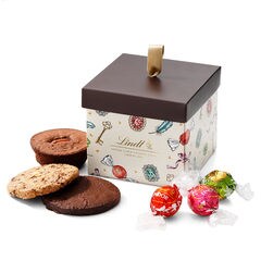 リンツ チョコレート Lindt リンツ リンドール＆焼き菓子 カジュアルギフトボックス S ショッピングバッグS付