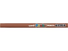 三菱鉛筆／ポンキーペンシル 単色 チャイロ ６本／Ｋ８００．２１