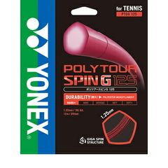 ヨネックス 硬式テニス ガット POLYTOUR SPIN G 125 ポリツアースピンG125 PTGG125 テニス ストリングス ガット ポリエステル YONEX