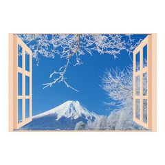 昭プラ お風呂のポスター 四季彩 雪富士 8095654