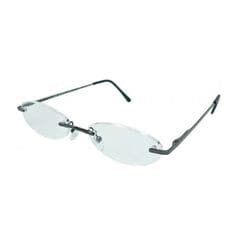 老眼鏡 シニアグラス ふちなしタイプ 1.0度 ブラック ｴｰﾙ AF101S 1.0