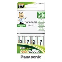 パナソニック Panasonic 充電器セット 単3形 充電式エボルタ 4本付充電器セット K-KJ83MLE40